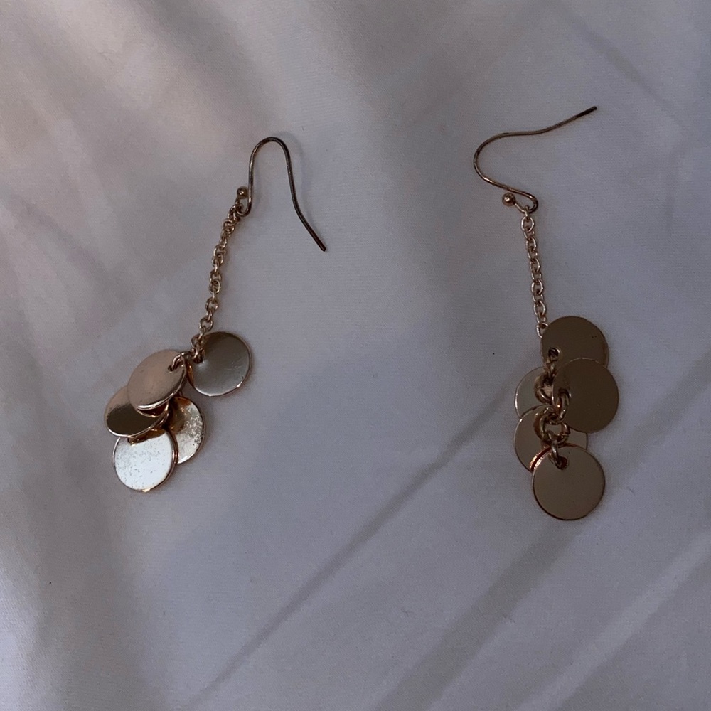 Gold drop earrings